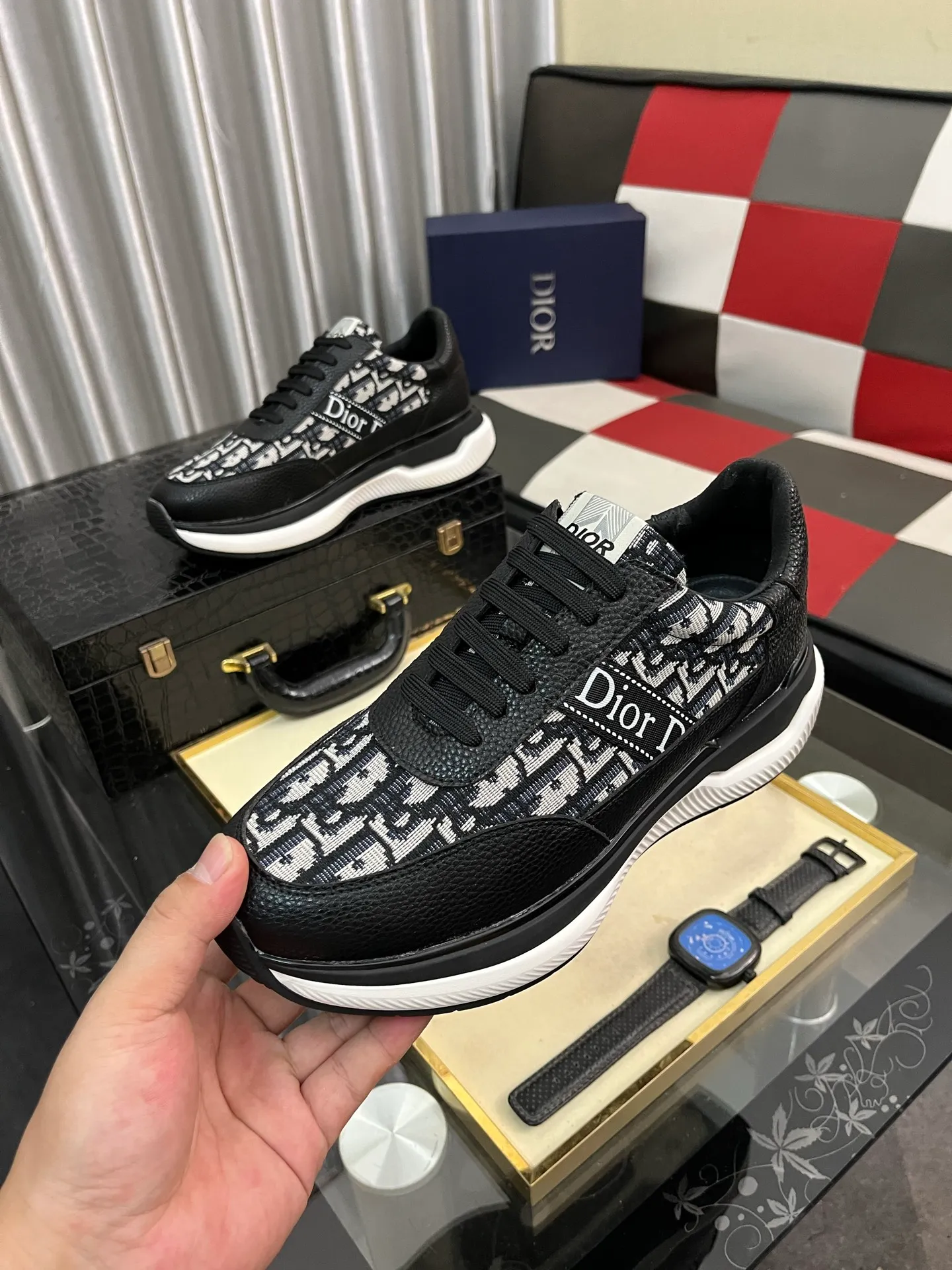Men's Men's Shoes 💰438⌚️⌚️"Dior DIOR*" latest hot style casual shoes, top brand [seduce] luxury~purchase, top~quality. [Strong] The upper is made of imported breathable cowhide with material ➕ breathable sheepskin feet (•) and fine workmanship. Code number: 38-443️⃣Colors available